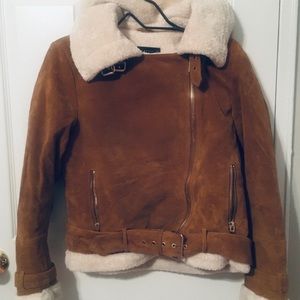 Zara Brown Suede Jacket
